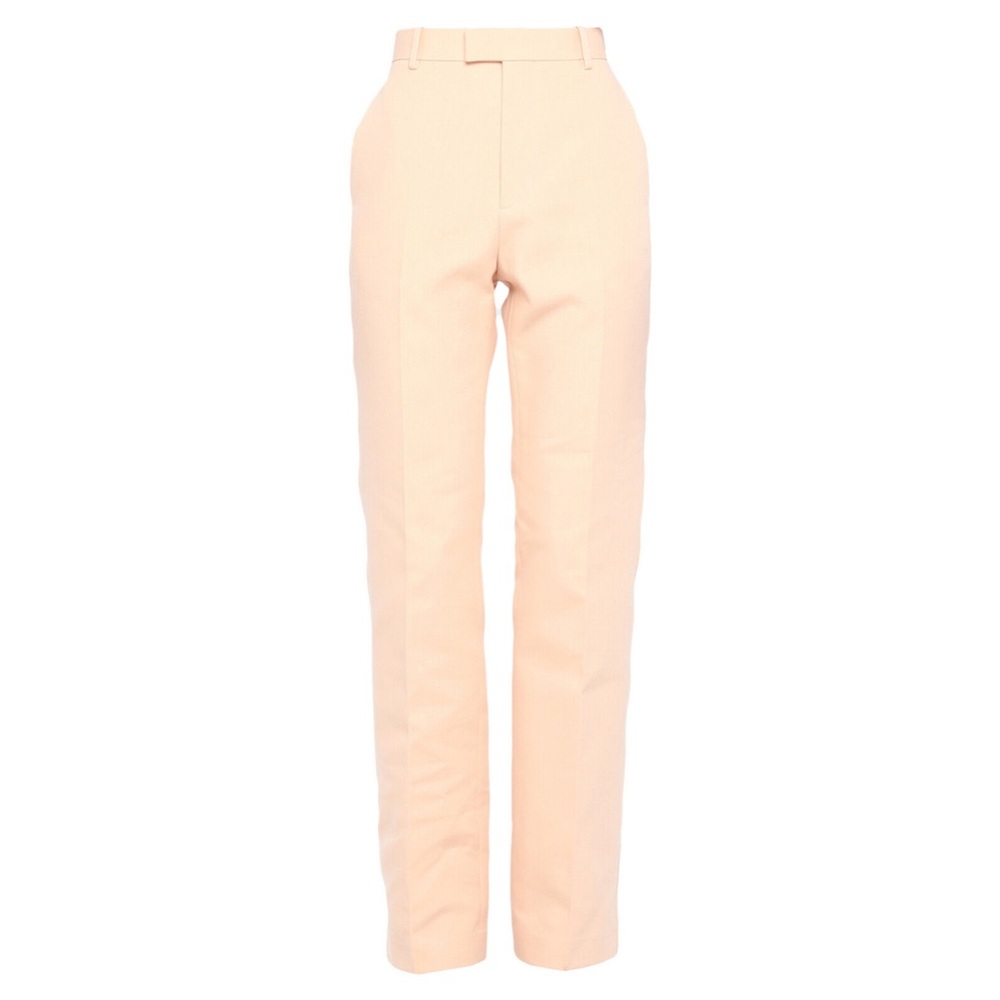 NEW BOTTEGA VENETA Orange Cream Neutral Straight Leg Pants Slacks dress pants